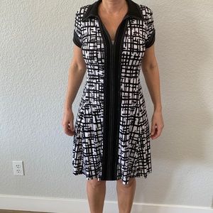 Above knee easy care dress